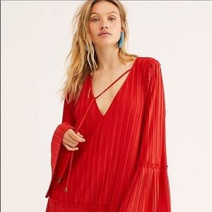 Free People - Can’t Help It Long-sleeve Mini Dress - Size XS